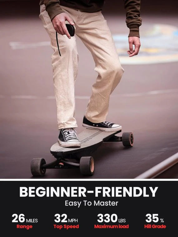 Caribou Electric Skateboard With Dual 1000W Motors, 32 MPH, 26 Mile Range