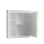 36'' Bathroom Vanity Set With Ceramic Sink Top, Mirror Cabinet, 2 Doors And 2 Drawers - Gray