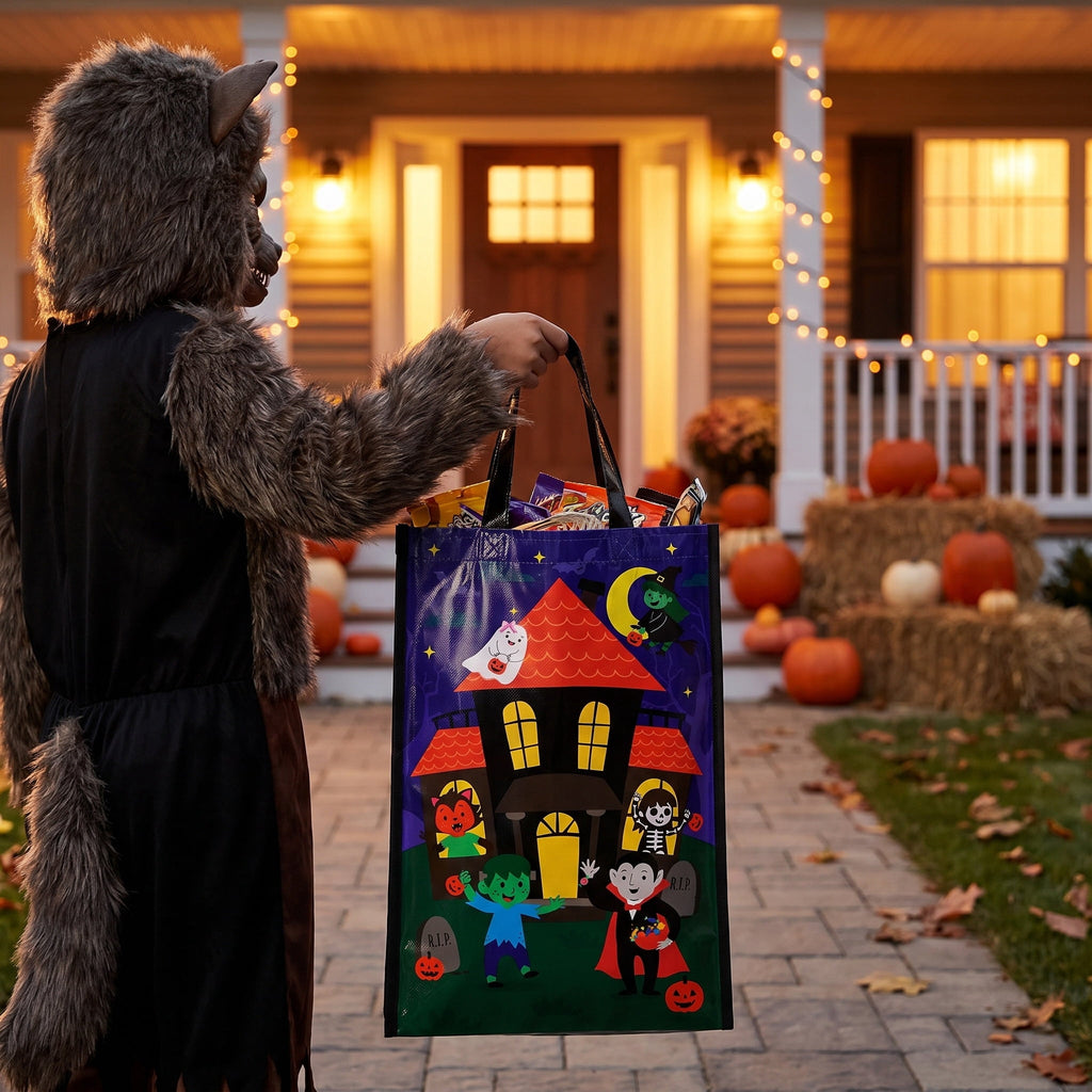 Haunted House Trick-or-Treat Party Bag, Multicolor, Halloween by Way To Celebrate