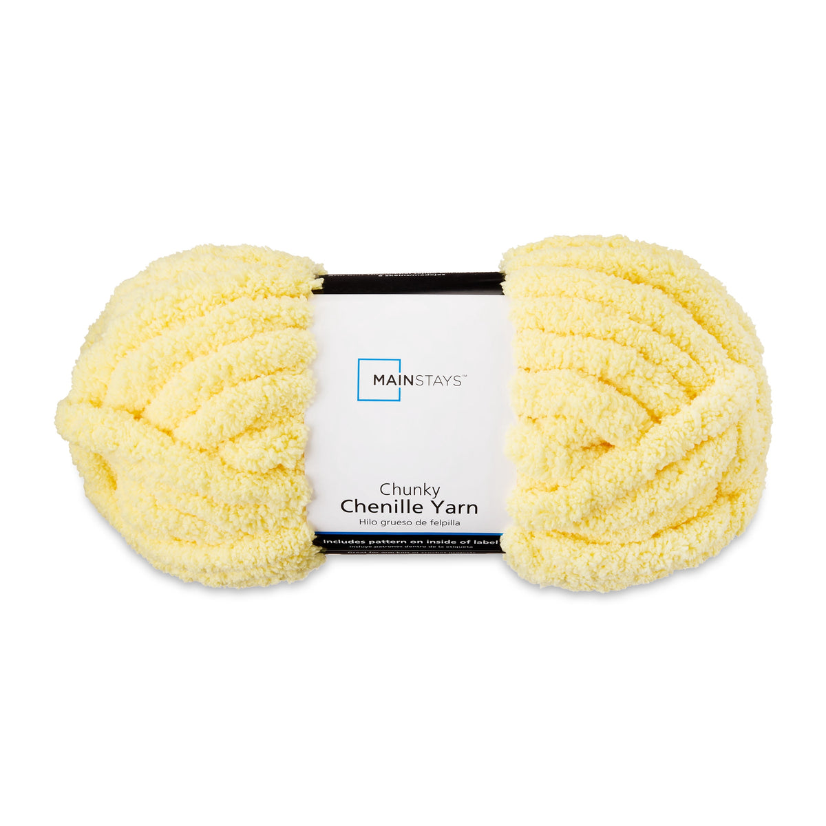Mainstays Chunky Chenille Yarn, 31.7 yd, 100% Polyester, Super Bulky