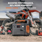 Jackery Explorer 1000 v2 Portable Power Station, 1070Wh LiFePO4, 1500W AC, 100W USB-C - Renewed