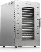 Commercial Food Dehydrator, 16 Trays, 1500W, 70-190 F