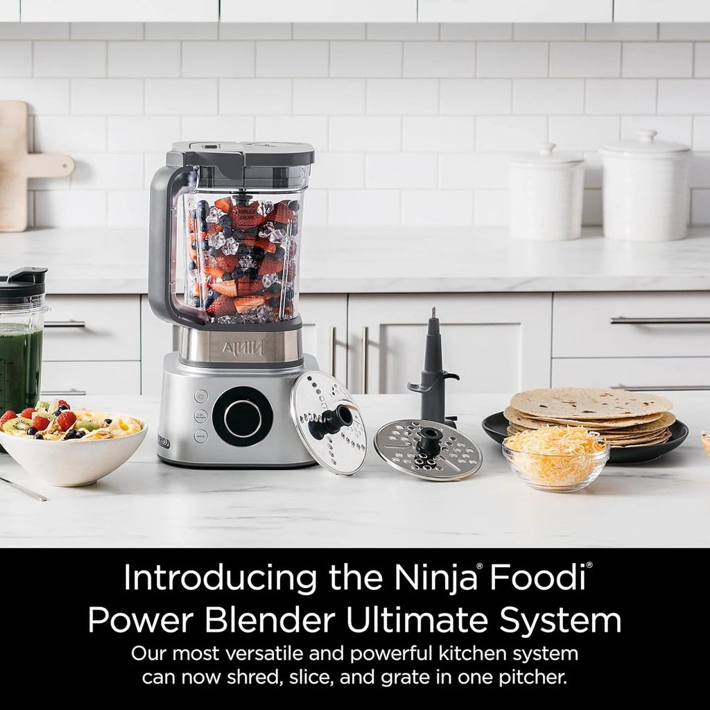 Foodi Blender And Food Processor Combination Set, 72 oz, Silver - SS401