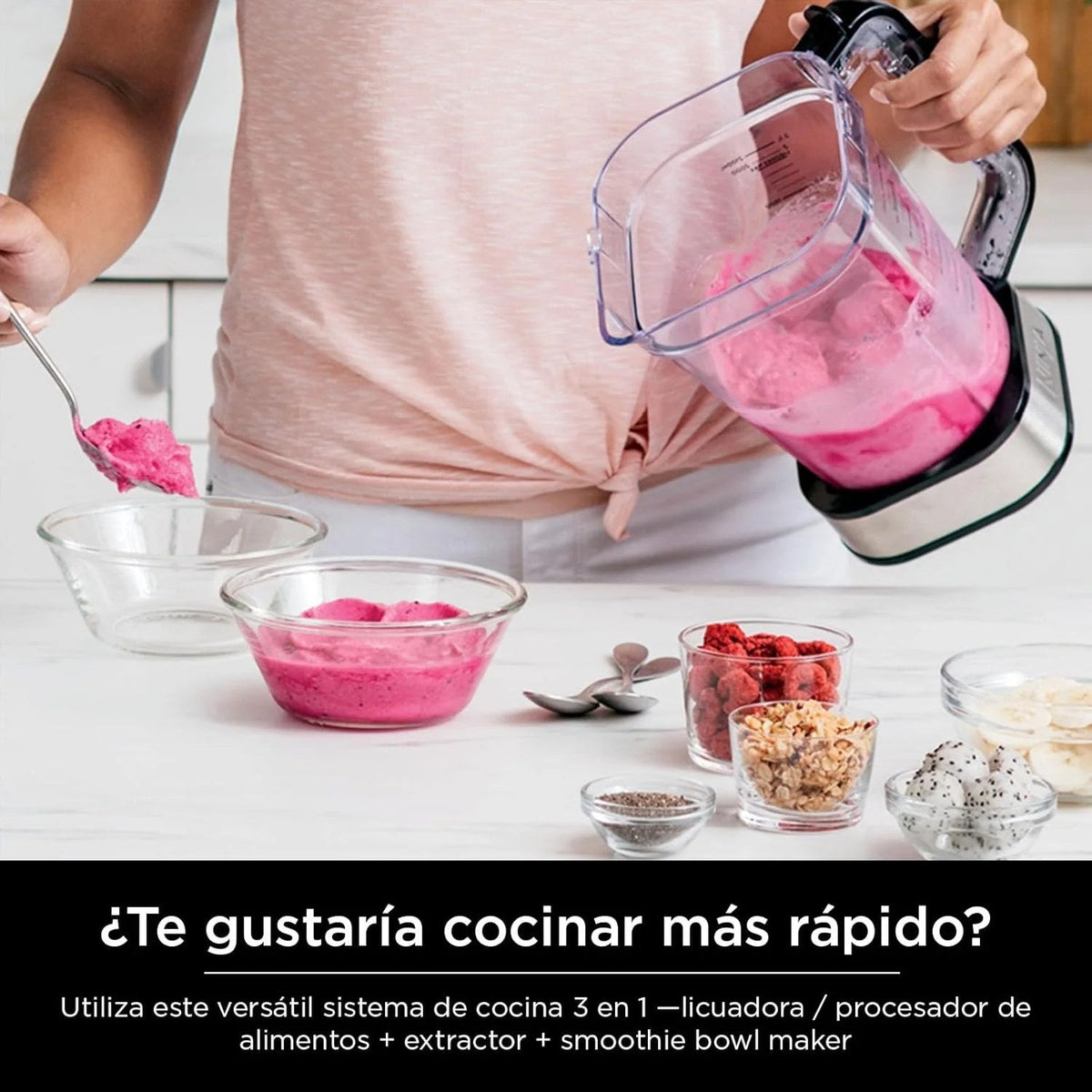 Foodi Blender And Food Processor Combination Set, 72 oz, Silver - SS401