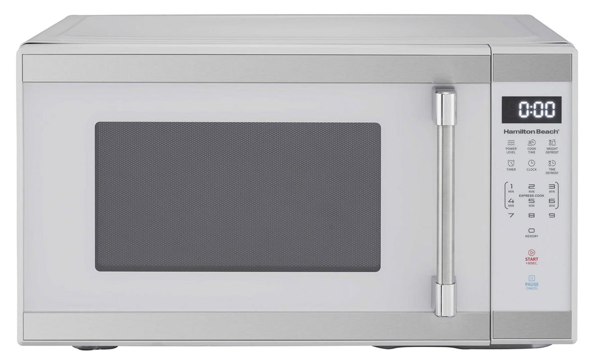 Hamilton Beach Countertop Microwave Oven 1.1 cu. ft. 1000 Watts White Stainless Steel - HB61W100027880