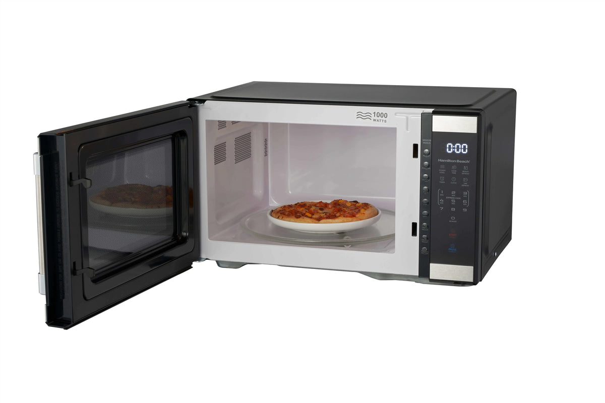 Hamilton Beach Countertop Microwave Oven 1.1 cu. ft. 1000 Watts White Stainless Steel - HB61W100027880