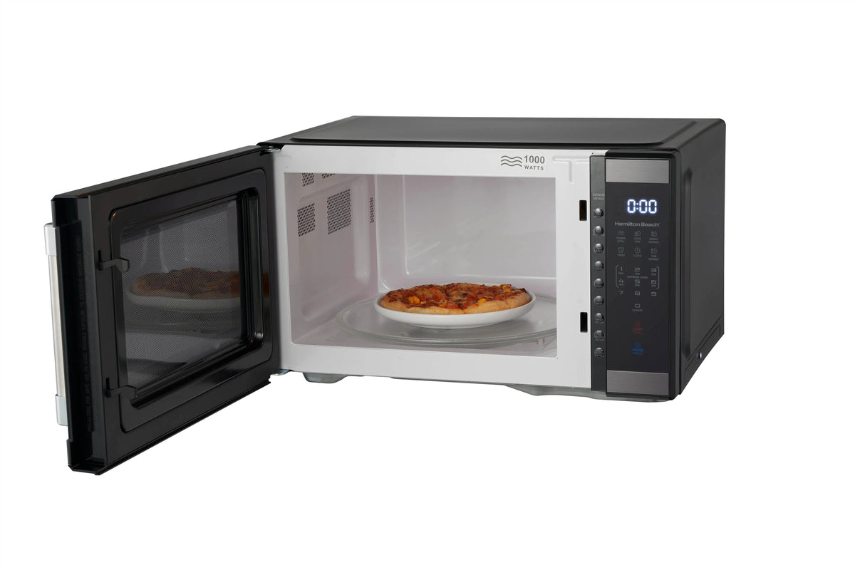 Hamilton Beach Countertop Microwave Oven 1.1 cu. ft. 1000 Watts White Stainless Steel - HB61W100027880