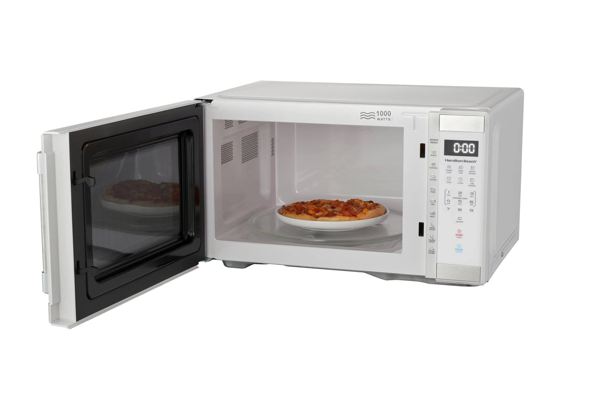 Hamilton Beach Countertop Microwave Oven 1.1 cu. ft. 1000 Watts White Stainless Steel - HB61W100027880