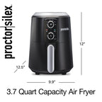 Proctor Silex Air Fryer, 3.7 Quart Capacity, Black - 35056