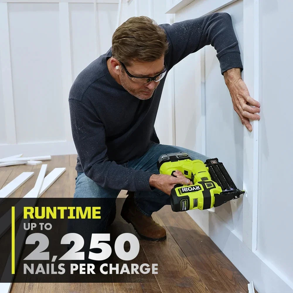 RYOBI 18V ONE+ HP Brushless AirStrike 18GA Brad Nailer