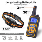 BEBANG 2600FT Dog Training Collars for 2 Dogs, Dog Shock Collar with Remote, 3 Modes Beep Vibration Shock, Waterproof, LED Light for Training Small