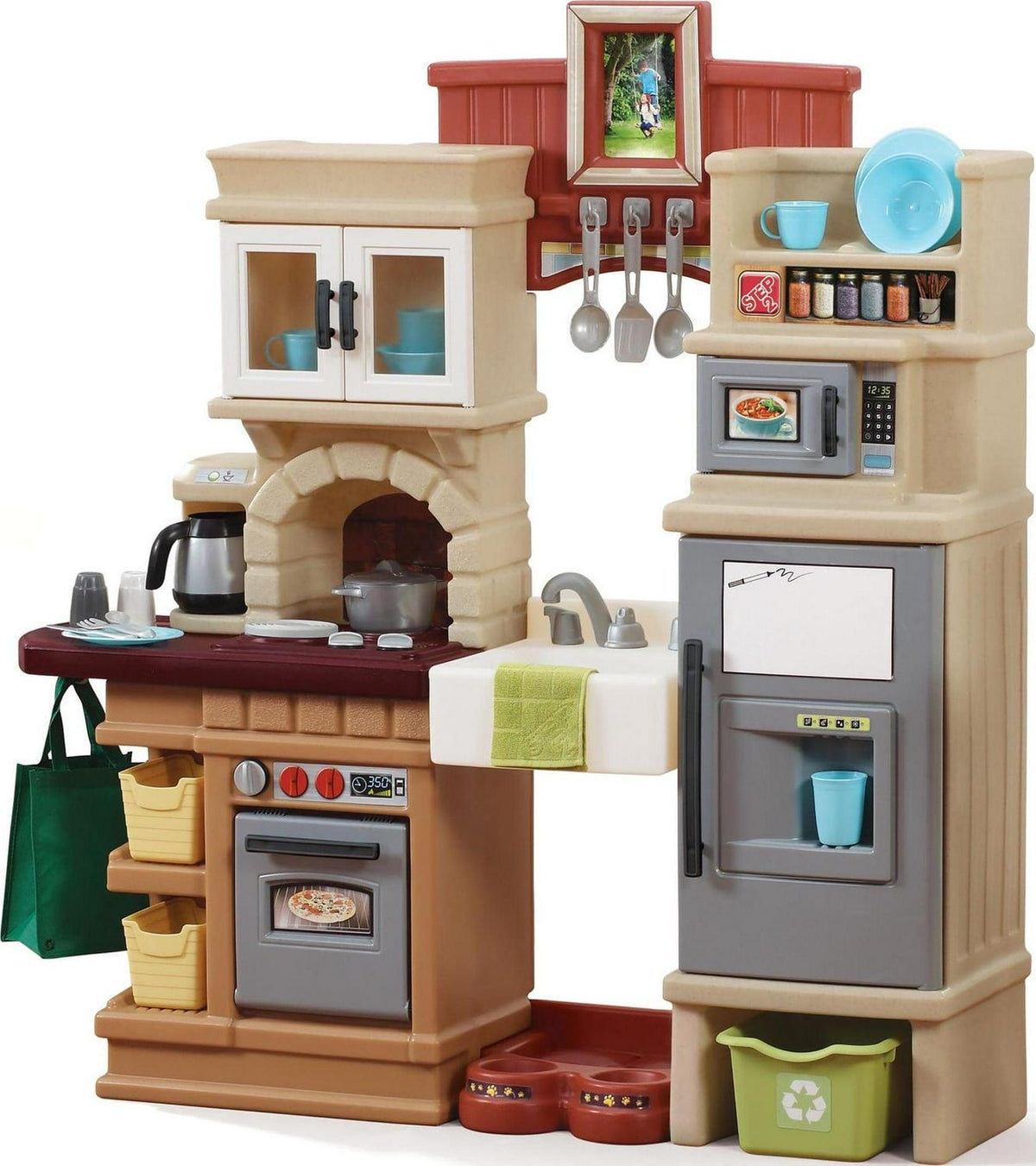 Step2 Heart Of The Home Toddler Play Kitchen Set, Multicolor, 45.13in W x 48in H x 12in D - 821800