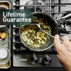 HexClad Hybrid Nonstick 6-Piece Pot Set With 2, 3, And 8-Quart Pots And 2 Silicone Trivets
