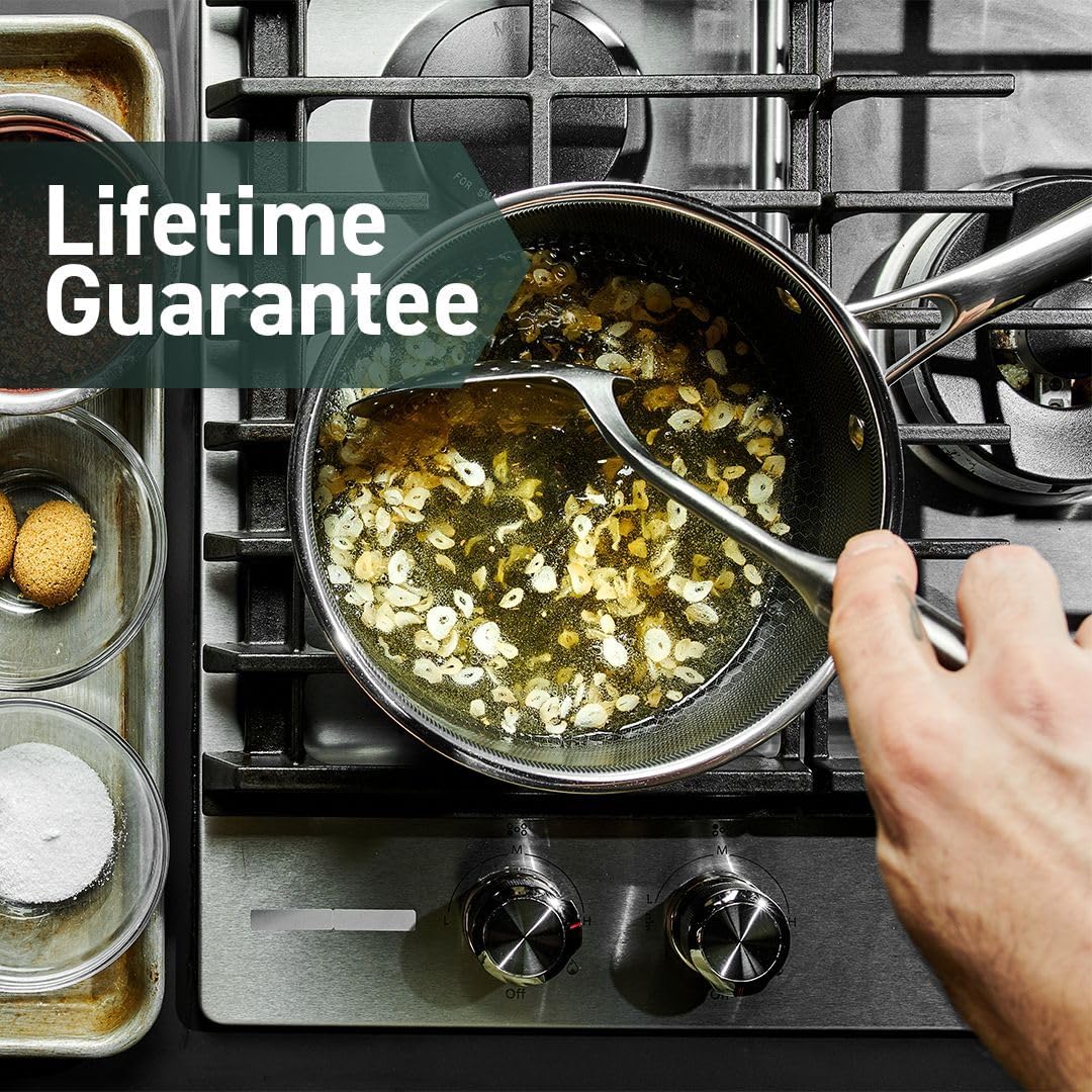 HexClad Hybrid Nonstick 6-Piece Pot Set With 2, 3, And 8-Quart Pots And 2 Silicone Trivets
