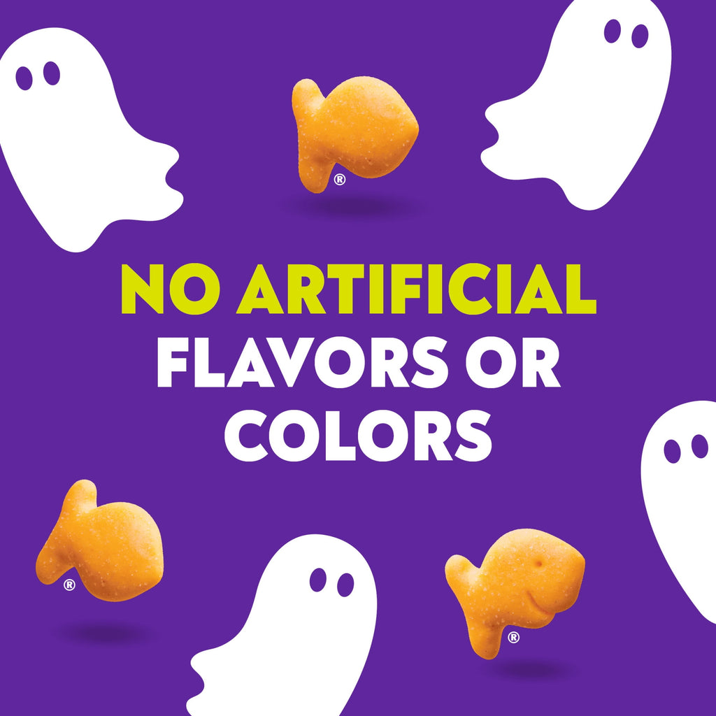 Goldfish Halloween Cheddar Cheese Crackers Multipack, 24 Pack