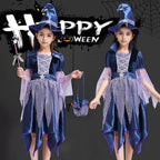 Girls Witch Tutu Dress Fairy Tale Wicked Witch outfit Halloween Kids 6-7 Years Kids Girls Dress