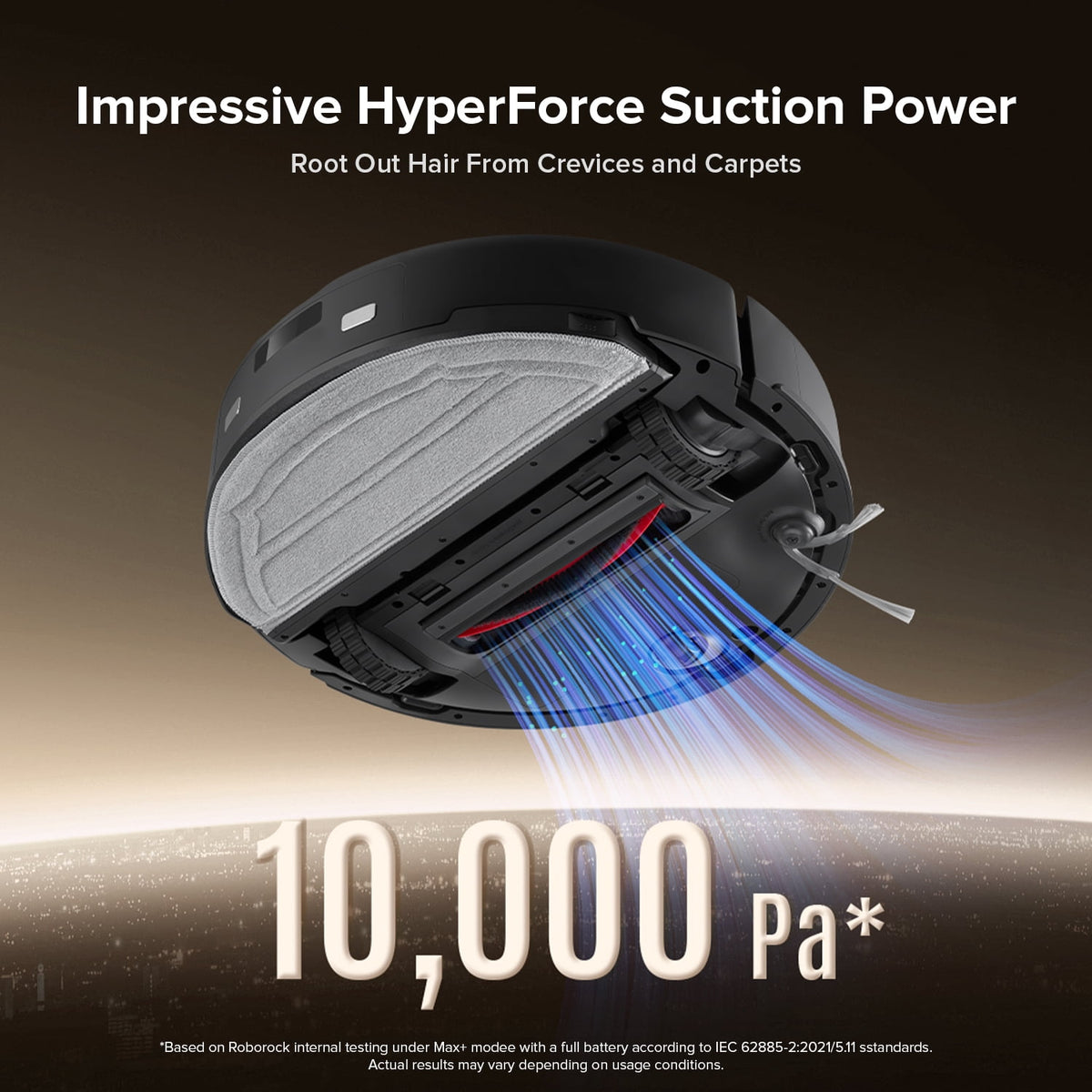 Roborock Q10 X5+ Robot Vacuum and Mop, Self-Emptying, Hands-Free Cleaning for up to 7 Weeks, 10,000Pa Suction, Obstacle Avoidance, LiDAR Navigation