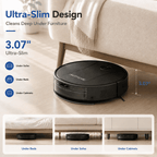 PrettyCare C2-v2 Robot Vacuum and Mop Combo Cleaner, 3-in-1, 8000Pa Suction, 5200mAh Battery, Black