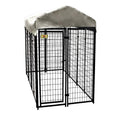Welded Wire Dog Fence Kennel Kit, 4 ft. x 8 ft. x 6 ft.