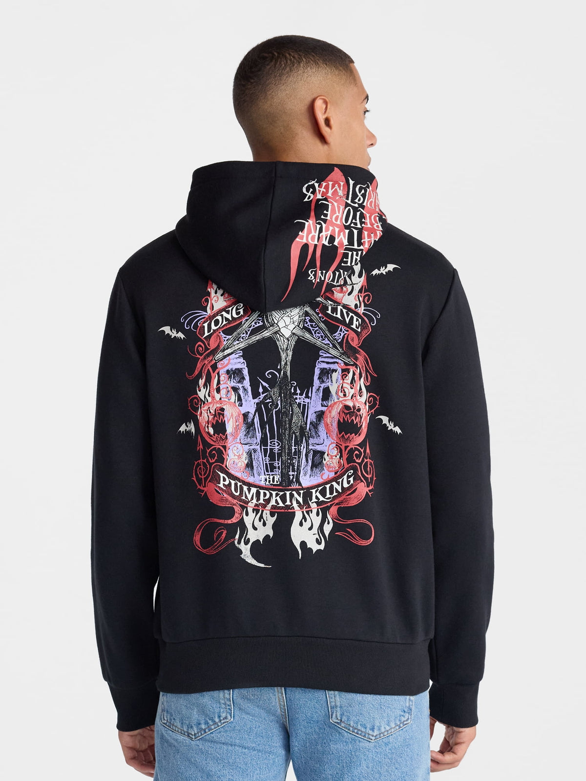 Nightmare Before Christmas Men's and Big Men's Graphic Hoodie Sweatshirt, Sizes XS-5XL
