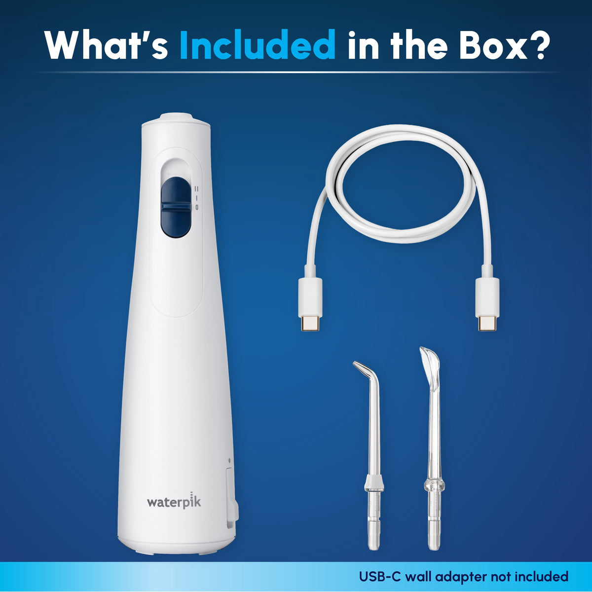 Waterpik Cordless 1200 Water Flosser with 2 Settings, 2 Tips, ADA Accepted