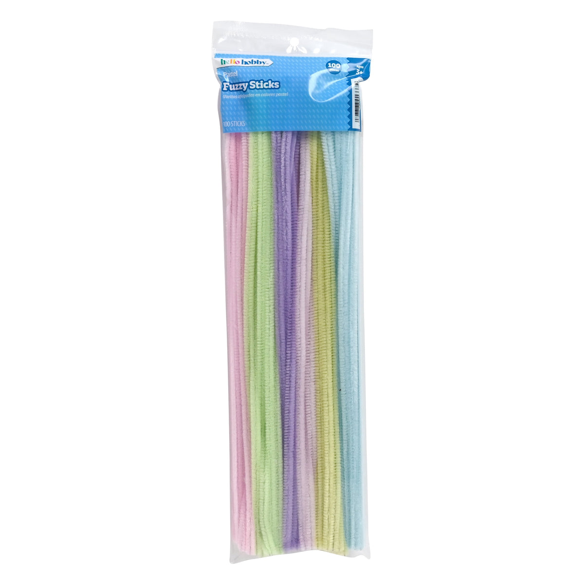 Hello Hobby Fuzzy Sticks, 100 Count