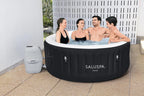 Bestway SaluSpa Miami Inflatable Hot Tub Spa, 71 x 26 in, 2-4 Person, Black - 60104E