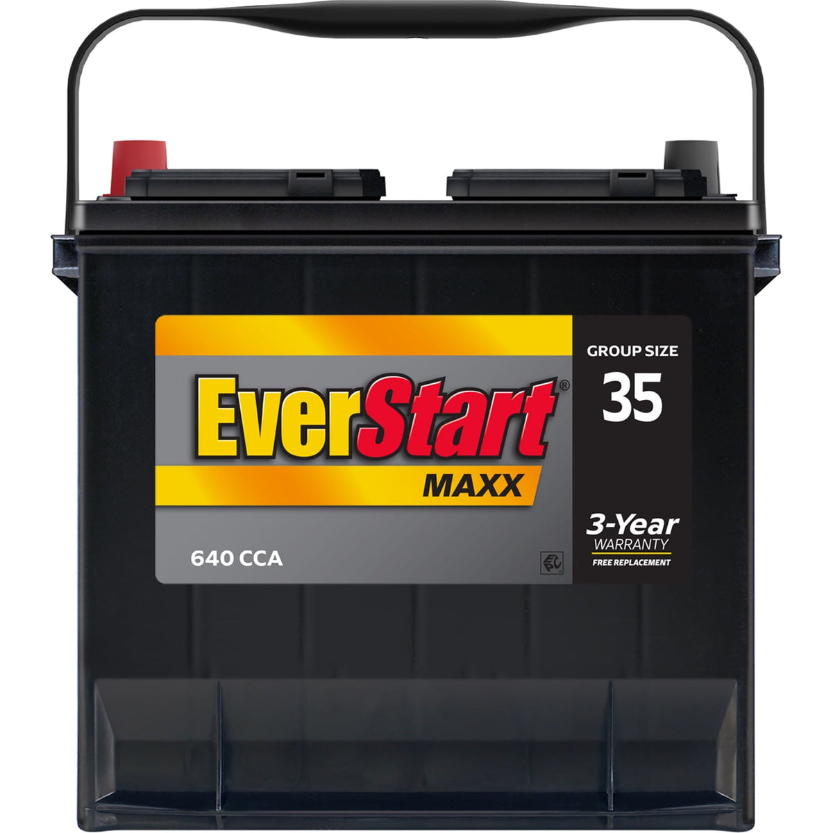 EverStart Maxx Lead Acid Automotive Battery, Group Size 35N, 12 V, 640 CCA
