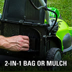 40V 16-Inch Cordless Electric Lawn Mower With 4.0Ah Battery And Charger