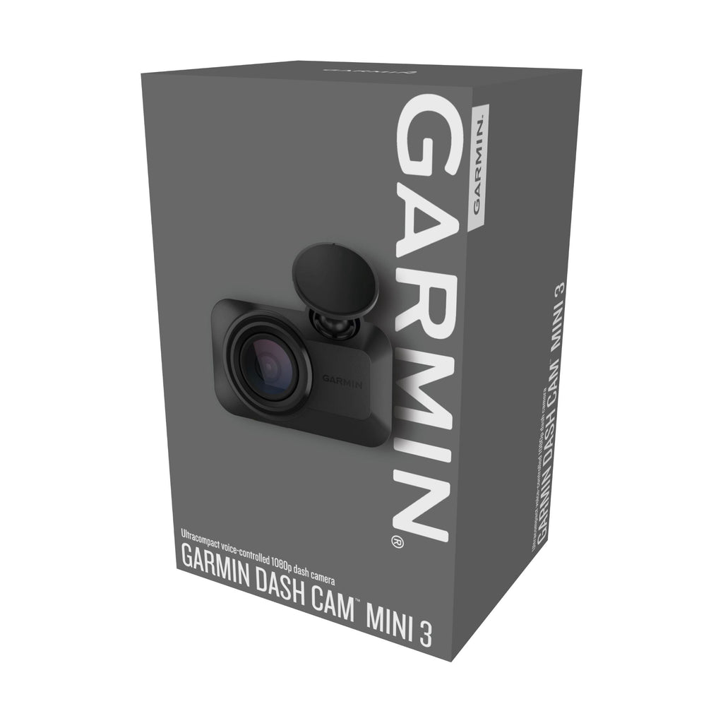 Garmin Dash Cam™ Mini 3, Ultracompact 1080p HD Dash Cam with a 140-degree Field of View, Built In Clarity™ Polarizer, Voice Controlled, Automatic
