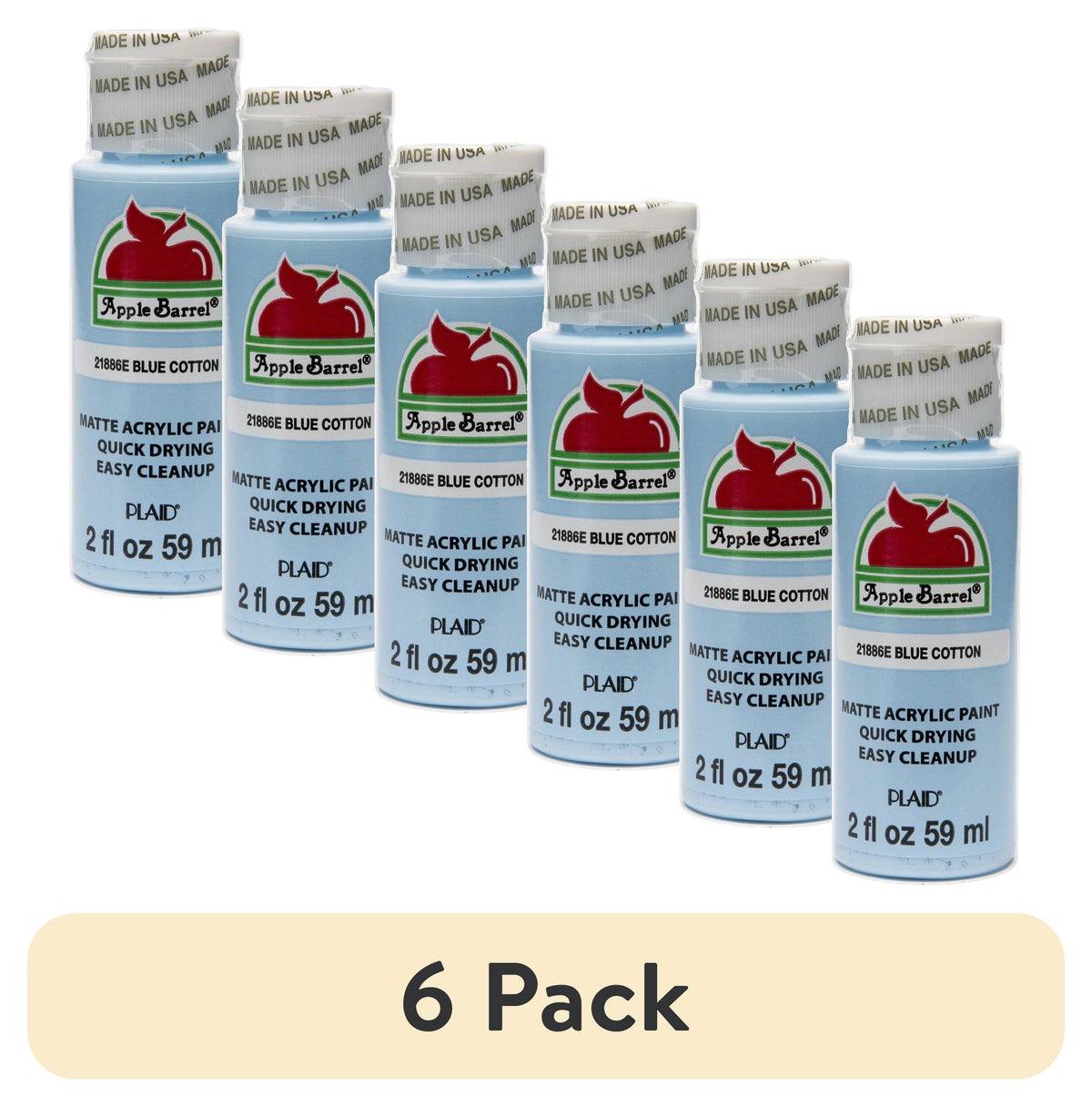Apple Barrel Acrylic Craft Paint, Matte Finish, 2 fl oz