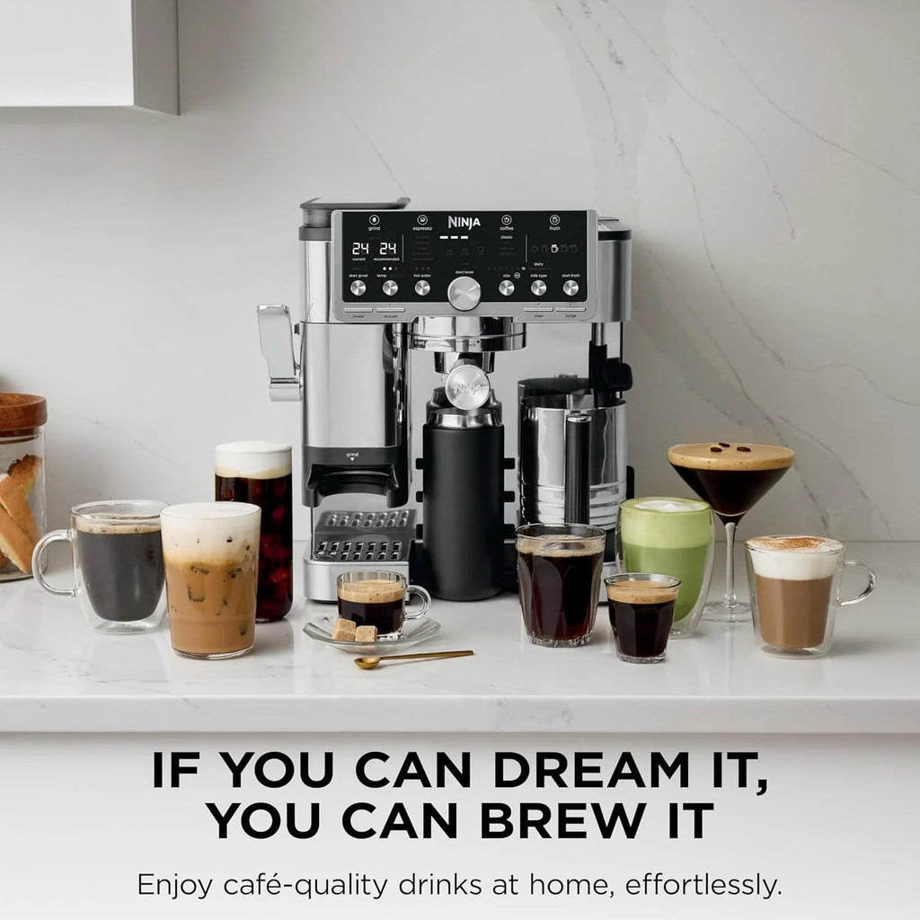 Ninja Luxe Cafe Pro Series Espresso Machine, Drip Coffee And Cold Brew - 68 Fluid Ounces