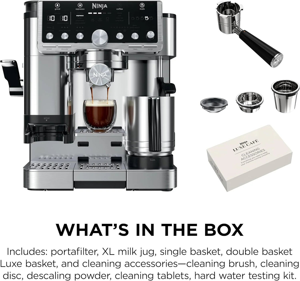 Ninja Luxe Cafe Pro Series Espresso Machine, Drip Coffee And Cold Brew - 68 Fluid Ounces