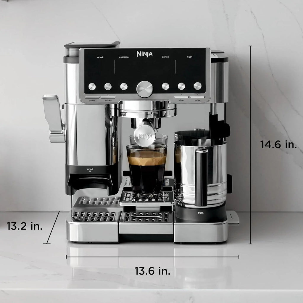 Ninja Luxe Cafe Pro Series Espresso Machine, Drip Coffee And Cold Brew - 68 Fluid Ounces