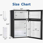Euhomy 3.2 Cu.Ft Mini Refrigerator With Freezer