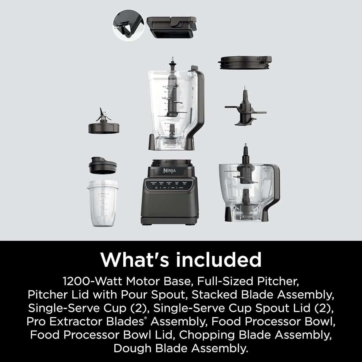 Ninja Mega Kitchen System Blender, 1500W, Black - BL770