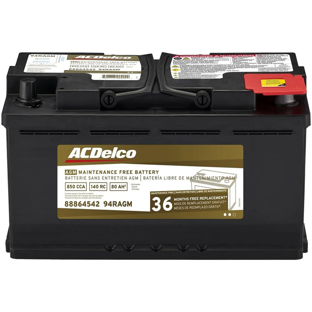 ACDelco AGM Automotive BCI Group 94R Battery - 94RAGM