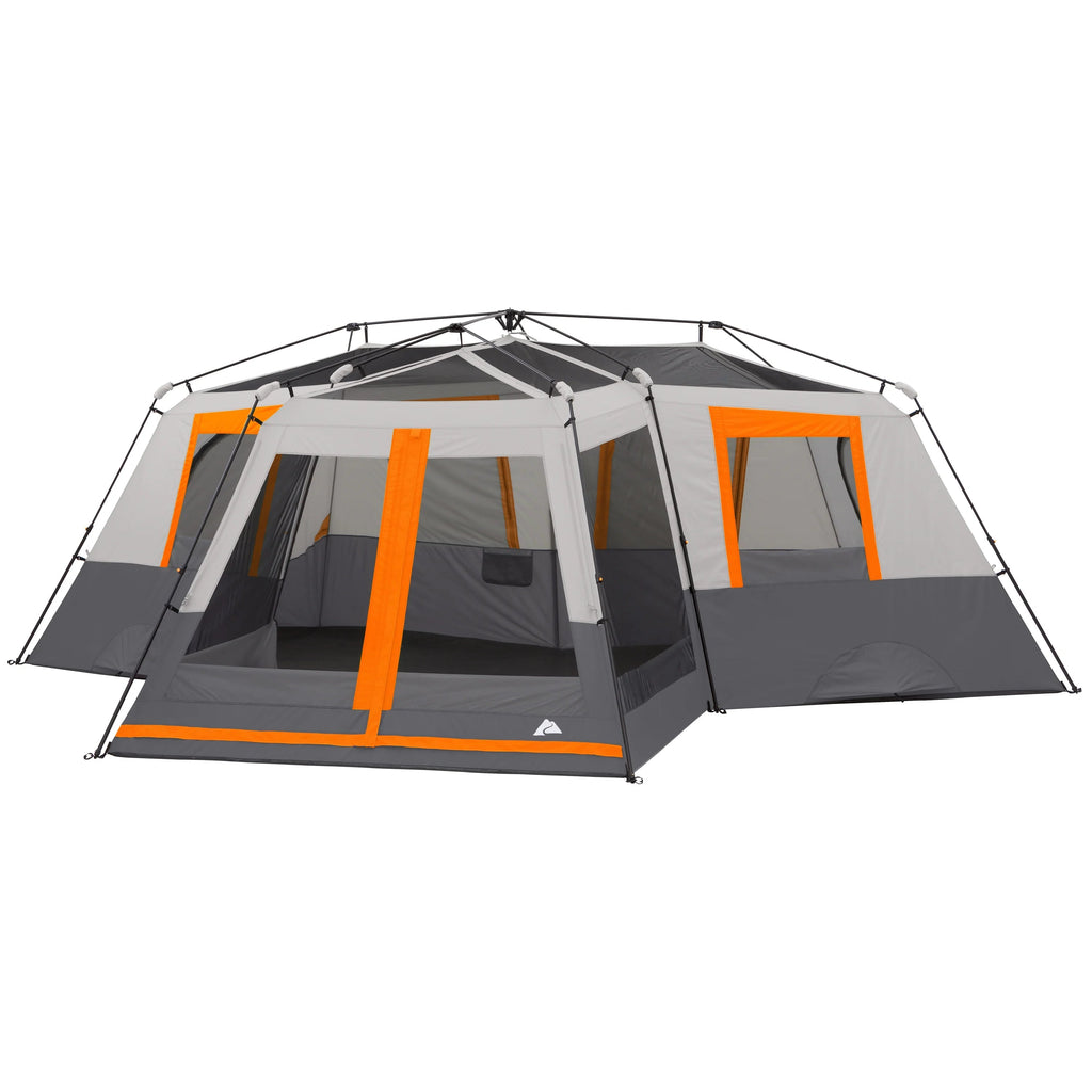 Ozark Trail 12-Person 3-Room Instant Cabin Tent With Screen Room, 20 ft x 18 ft, 56.5 lbs