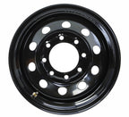 LIBRA 16 x 6 Trailer Wheel 8 Lug on 6.5" Bolt Pattern Black Mod -17025