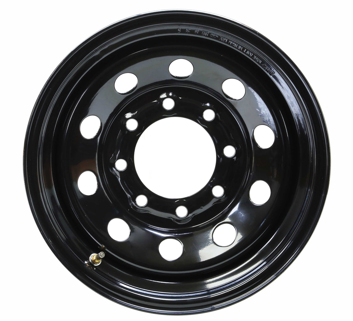 LIBRA 16 x 6 Trailer Wheel 8 Lug on 6.5" Bolt Pattern Black Mod -17025