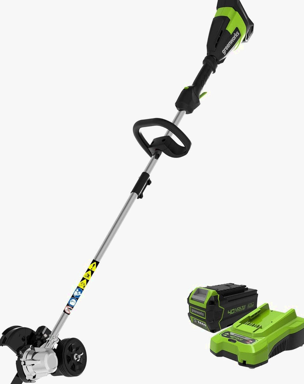 Greenworks 40V Brushless Edger With 8in Blade, 4.0Ah Battery And Charger