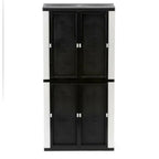 HDX Gray Plastic Freestanding Garage Cabinet With Adjustable Shelves And Lockable Doors, 35in W X 71in H X 18in D