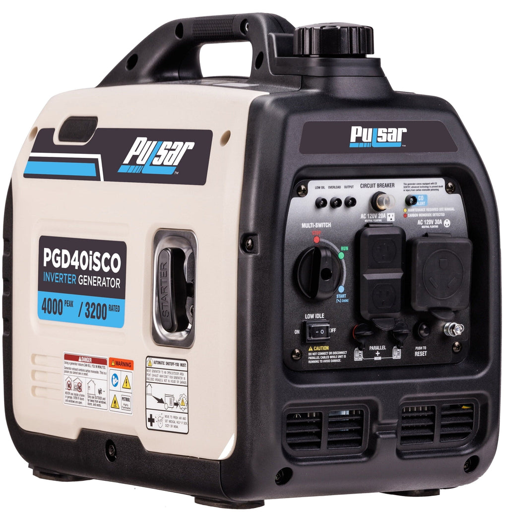 Pulsar 4000-Watt Quiet Inverter Generator With CO Sentry - PGD40iSCO